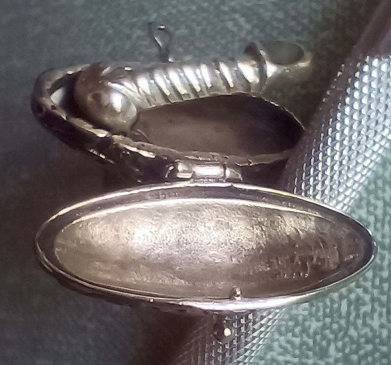 Ringe: Klappring, Erotik, Phallus inside 925 Silber,Perlmut,klein – Gebraucht aus Basel von kim_872m 4