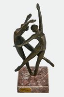 YURDANUR, METIN (Sivrihisar 1951) : Tanzende; Bronze,