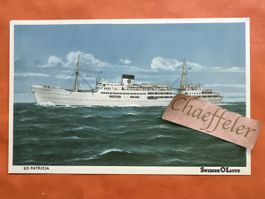 Ansichtskarte S/S Patricia Swedish Lloyd 