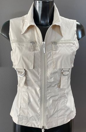 Airfield Gilet Weste leicht Gr. 38 beige Freizeit Sport Wind