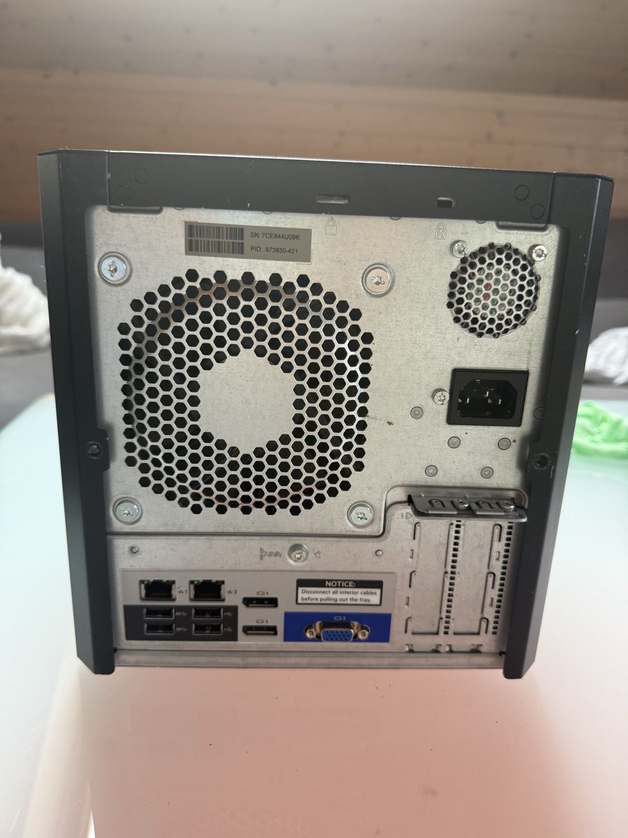 Server: HPE ProLiant MicroServer Gen10 – Homeserver / NAS / Proxmox – Gebraucht aus Gossau SG von Lizenzmarkt 2