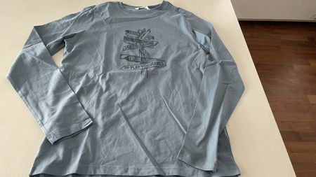 Jungen Langarmshirt MNG Gr 13-14 (164 cm) blau