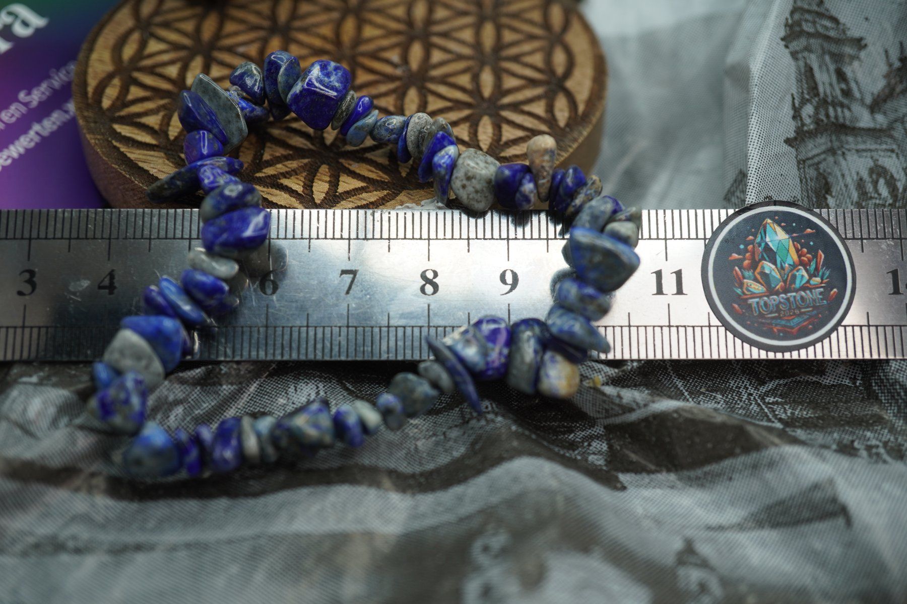 Minerali & Pietre curative: Lapis    Splitter elastisches Armband  Ab 1.- – Nuovo e nell'imballaggio originale da Eschenbach SG venduto da topstone 1
