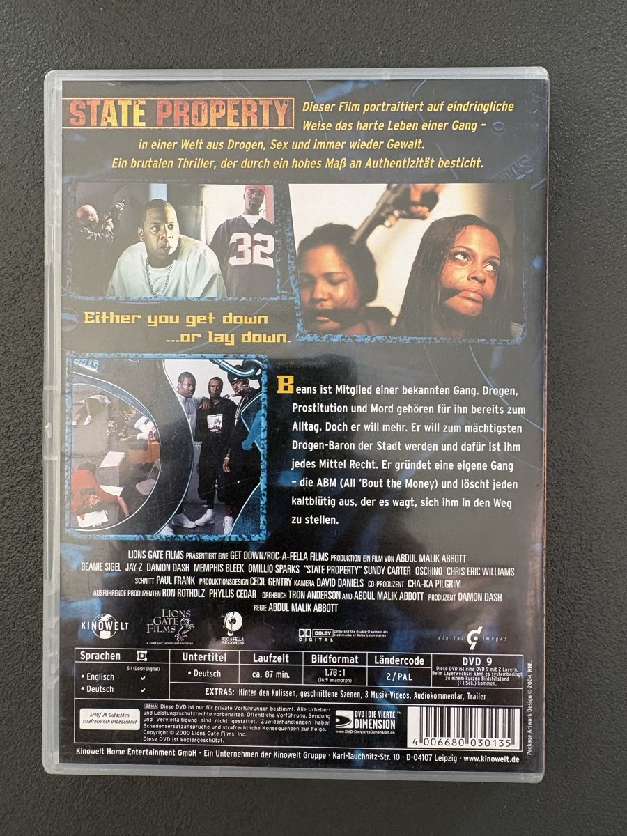 Tutti i DVDs: DVD State Property guter Zustand – Usato da Münsingen venduto da Rehtre 1