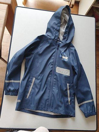 Regenjacke dunkelblau, ungefüttert Gr 110 116