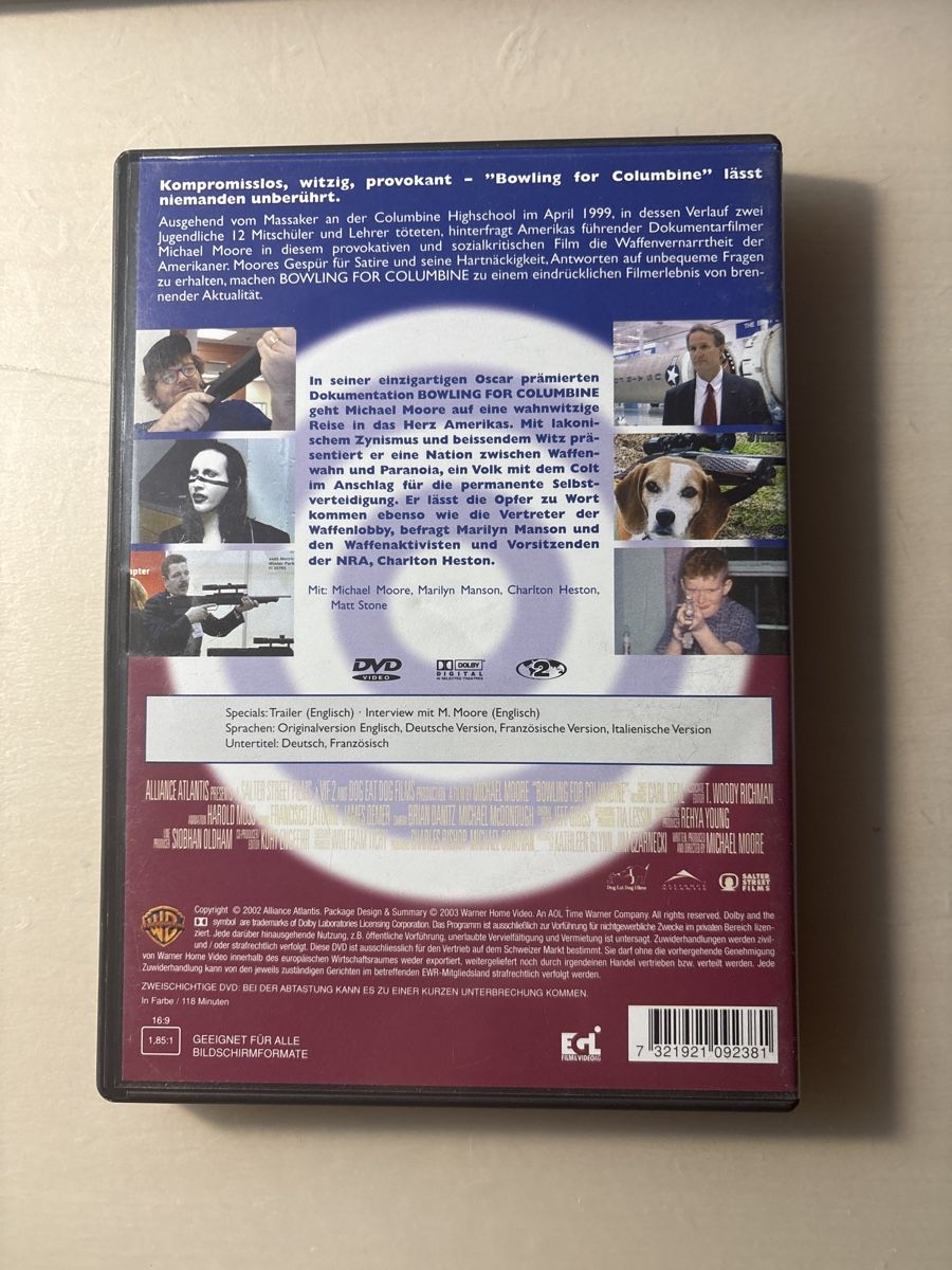 Tutti i DVDs: Bowling for Columbine – Usato da Ruswil venduto da Slivio_ 1