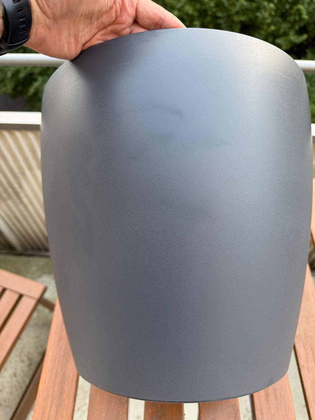 Lechuza Vasi per fiori: Round Planter with Water Level Indicator Grey 32 cm – Usato da Zürich venduto da aus_r2dq 3