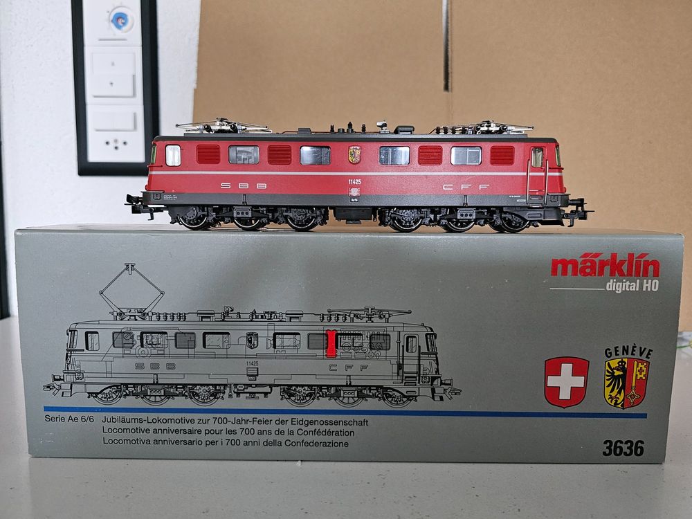 Locomotive Märklin 3636 SBB Ae 6/6 - Époque 4 - Série Spéciale Rare - Neuve