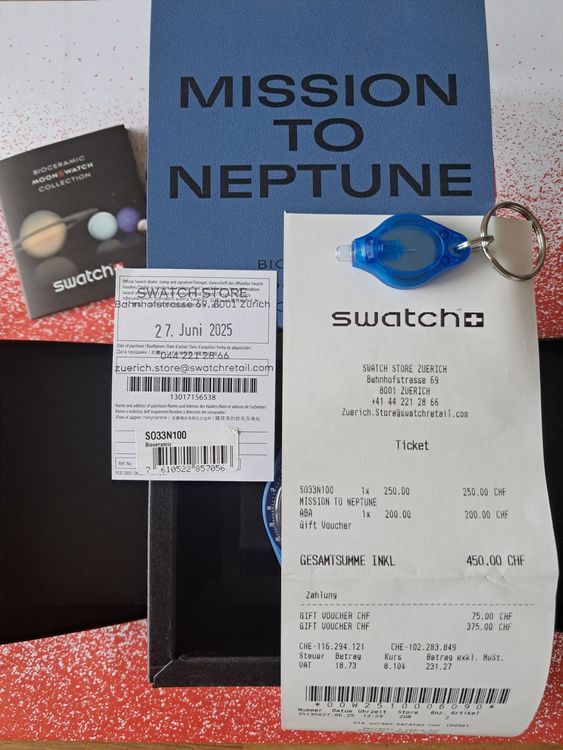 Swatch Orologi: Swatch x Omega Moonswatch Mission to Neptune – Nuovo e nell'imballaggio originale da Niederhasli venduto da zvb_fgn2 9
