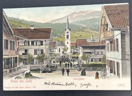 Gruss aus Lenk Dorfplatz 