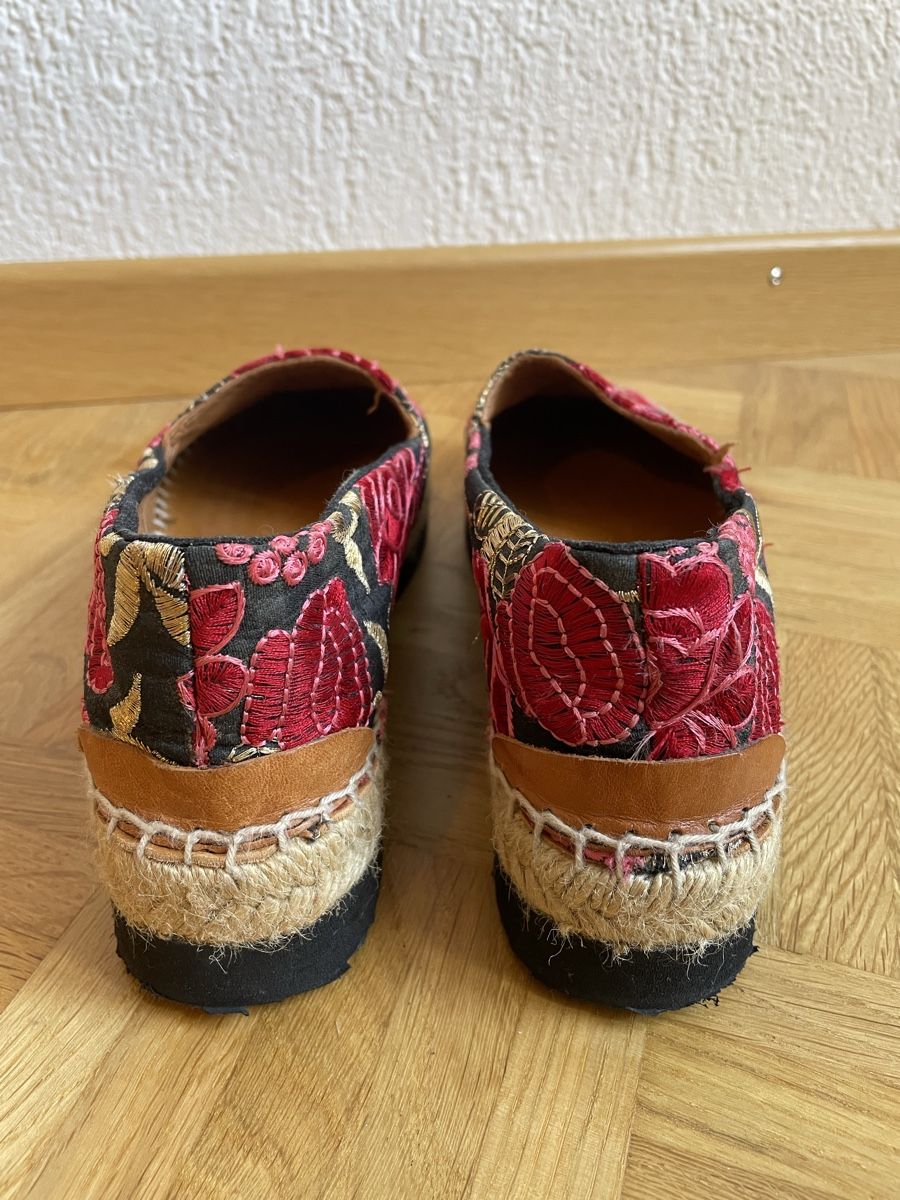 Scarpe da donna: Bestickte Leder-Espadrilles aus Ibiza – Nuovo (secondo la descrizione) da Unterengstringen venduto da TizianaRK 2