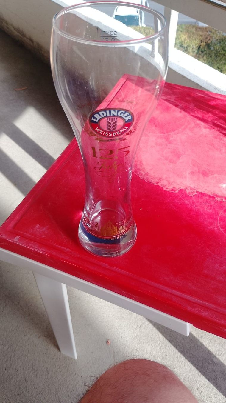 Erdinger Gläser: 3 Erdinger Weissbier, 1 Weihenstephan – Gebraucht aus Yverdon von DerStorchUndDieBiene 1