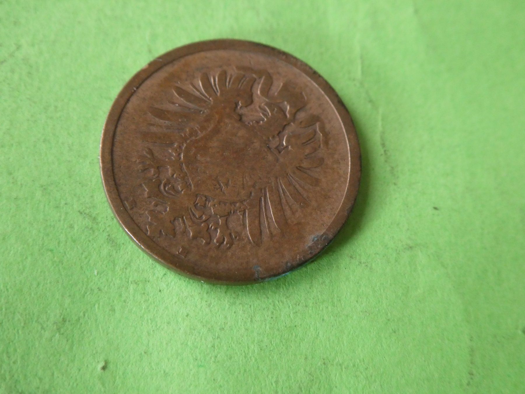 Alle Münzen: Dt. Reich 1875 E, 2 Pfennig – Gebraucht aus Hinterforst von Rohusri 1