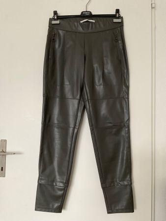 Raffaello Rossi Faux Leder Hose Pants Gr 36 olivgrün NEU