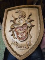 Holz Wappen Rohrer, handgeschnitzt 1999/2000 (D)