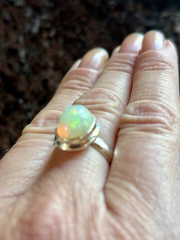 Anelli: Bague argent 925 opale d’Ethiopie T.55 – Nuovo (secondo la descrizione) da Perroy venduto da barballalla 4
