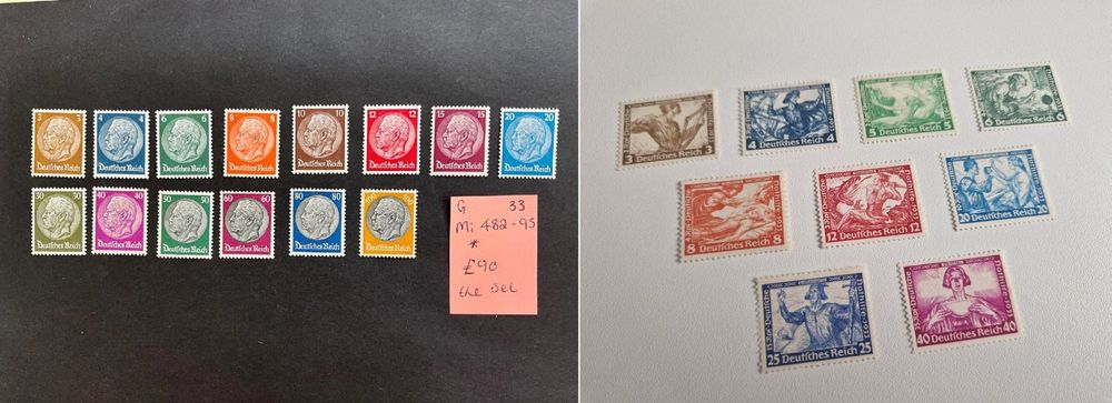 Briefmarken Deutsches Reich 1933 Bis 1945 Komplett Postfrisch