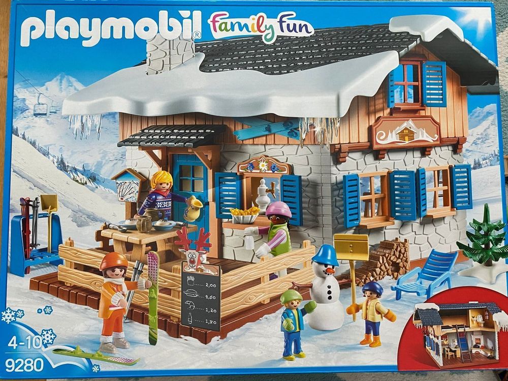 Chalet De Ski Playmobil 9280 - Maison De Vacances - Occasion Complet