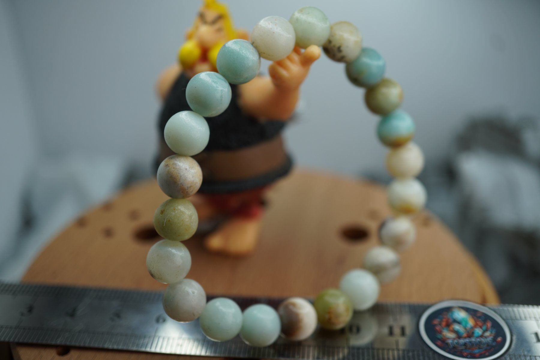 Minerali & Pietre curative: Amazonit  Kugel   Armband    (Räumung!) – Nuovo e nell'imballaggio originale da Eschenbach SG venduto da topstone 2