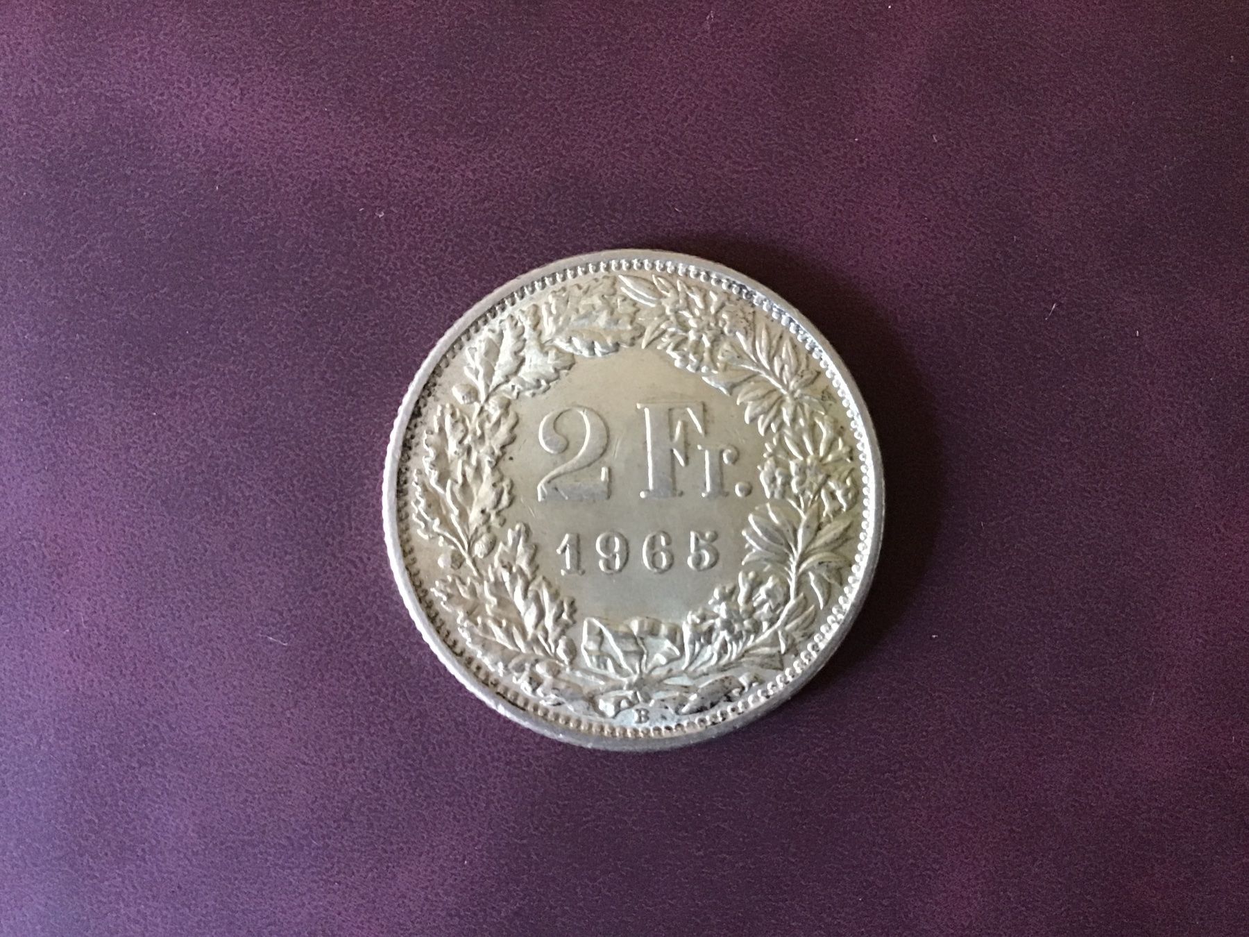 Tutti le monete: Silber 2 Fränkler 1965 – Usato da Urtenen-Schönbühl venduto da absolut08 1