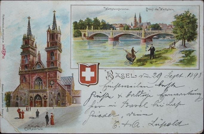 Arts picturaux & lithographies: LITHO Schweiz BASEL Pont de Wettstein – D'occasion à Jona par philajona
