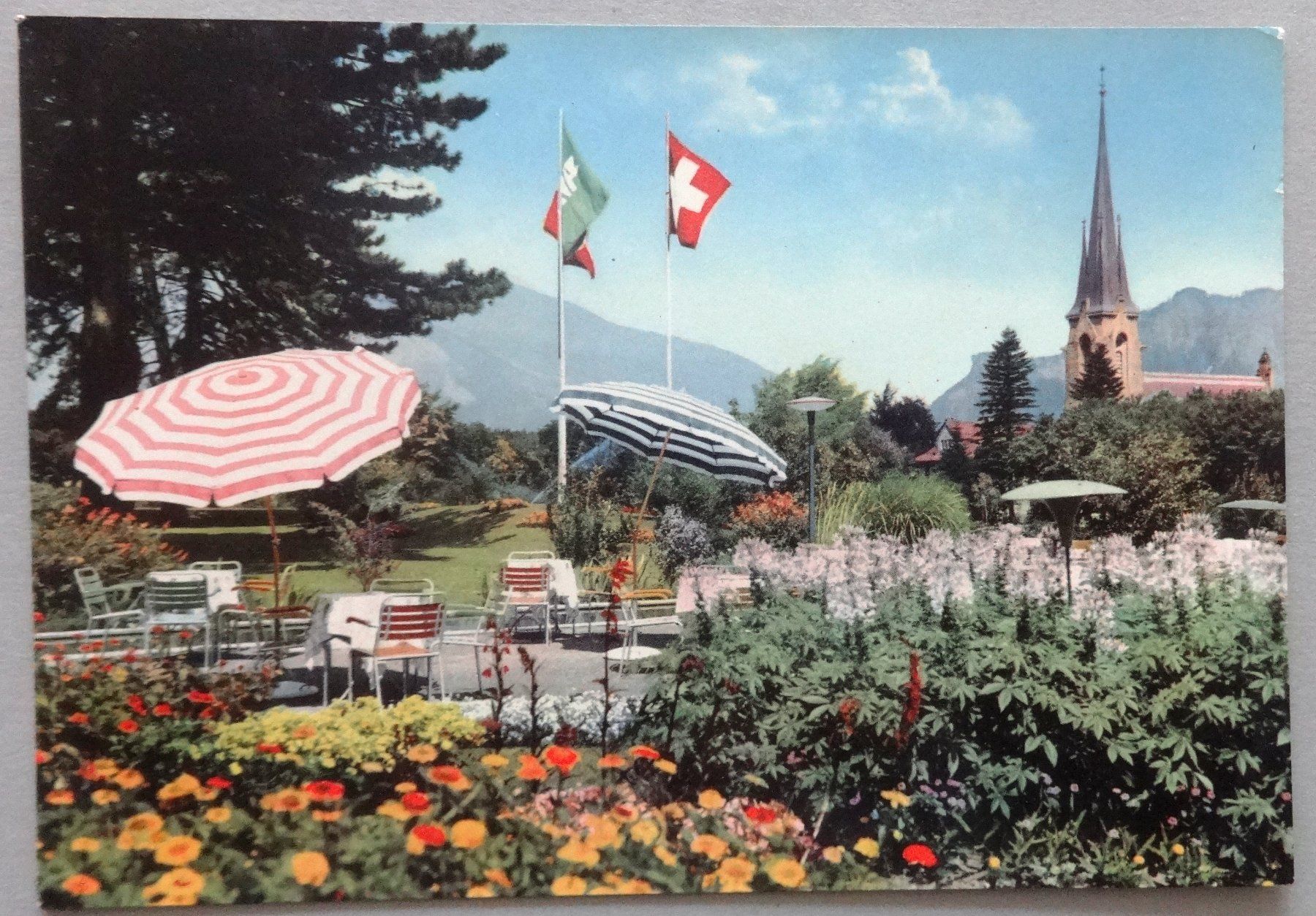 Cartes postales: Ragaz, Kurgarten – D'occasion à Fétigny par Billy2miny