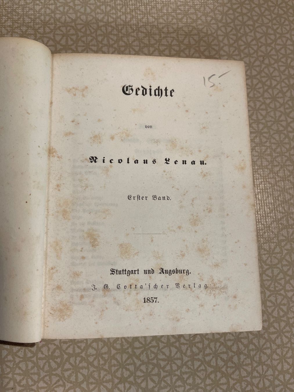 Libri: Buch - Gedichte von Nicolaus Lenau – Usato da Urnäsch venduto da pas_5r9c 4