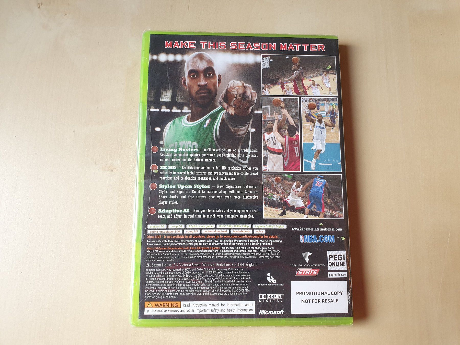 Microsoft Giochi: NBA 2K9 Promo neu und ovp – Nuovo e nell'imballaggio originale da Stansstad venduto da collectorsshop 1