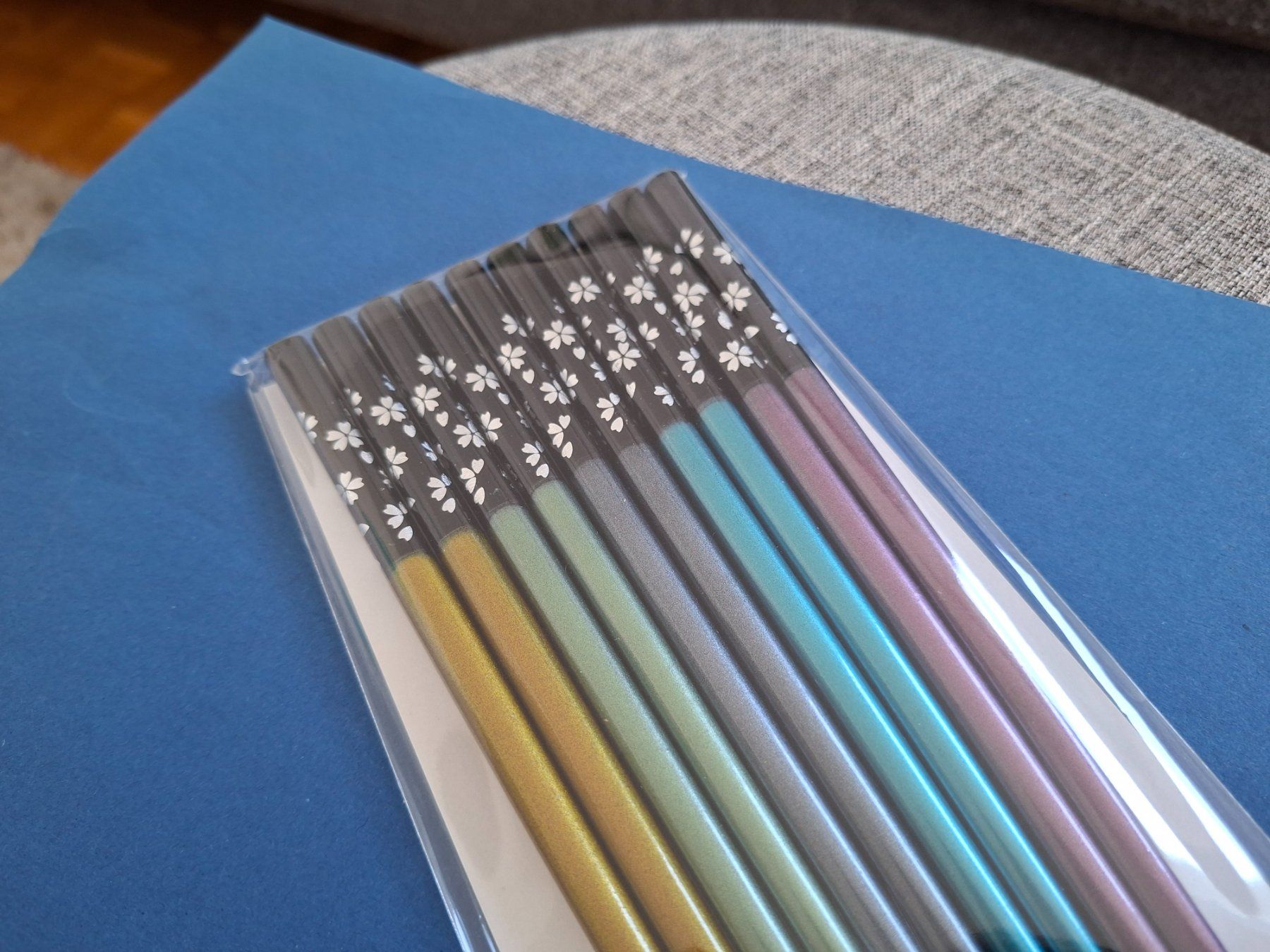 Set di posate: Made in Japan CHOPSTICKS set/Stäbchen/Silver Cherry Blossoms – Nuovo (secondo la descrizione) da Goldach venduto da mamakotzi 2