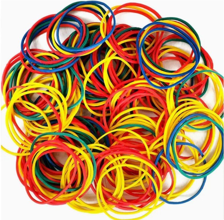 Sonstiges zum Basteln & Handarbeiten: 100 Stück Gummi Gummibänder – Neu und originalverpackt aus Dintikon von Vexi