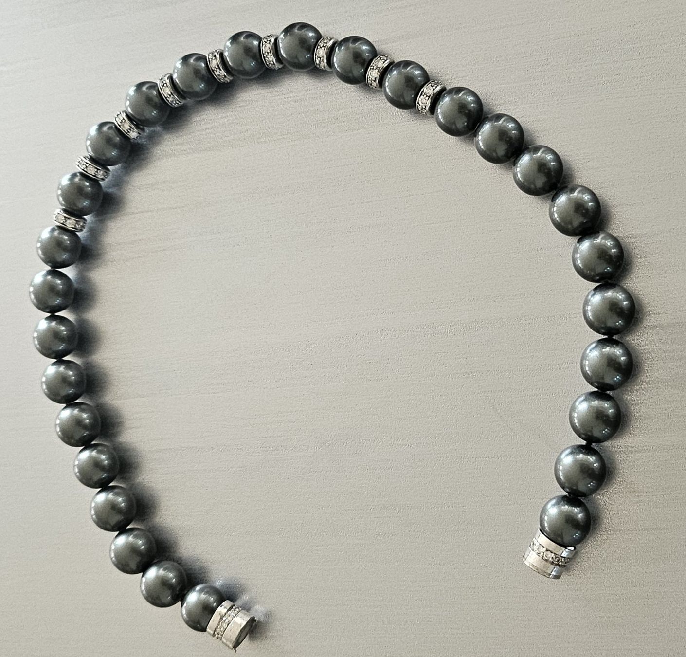 Catenine: sehr edles KristallperlenCollier 40cm Topzustand – Usato da binningen venduto da clozi62 2