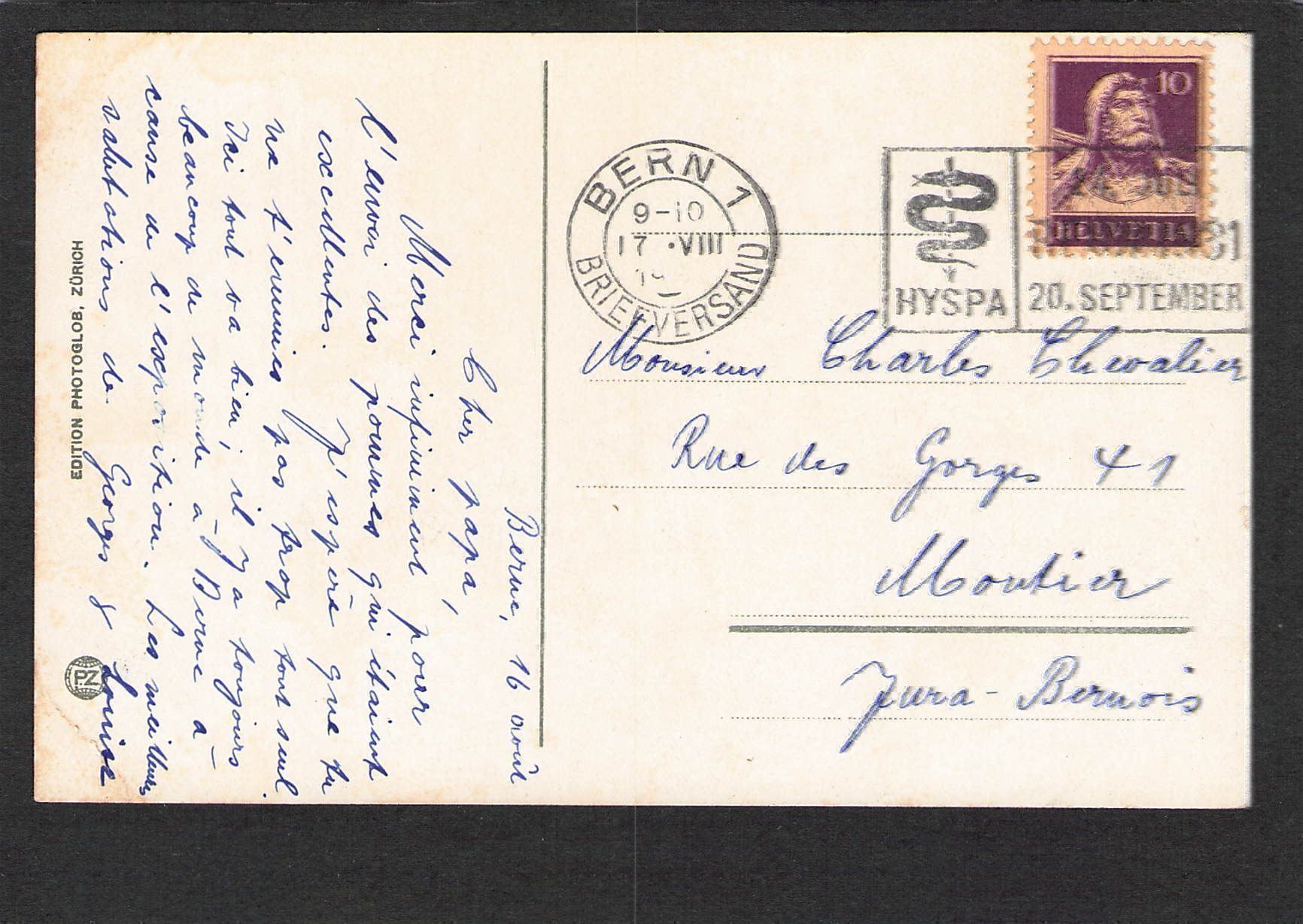 Cartoline postali: AK Bern , Dudelsackpfeifferbrunnen – Usato da Reichenburg venduto da ibiza18 1