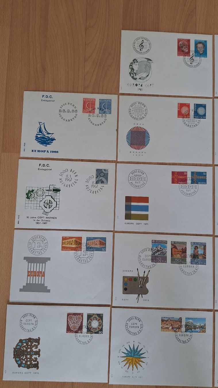 Tutti i francobolli: 18×FDC EUROPA – Nuovo (secondo la descrizione) da Pratteln venduto da walti-6060 1