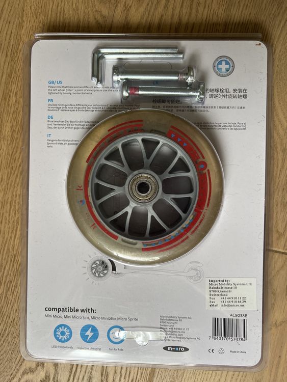 Ersatzräder Für Sportschuhe Mit Automatik - 2 Blaue Hinterräder