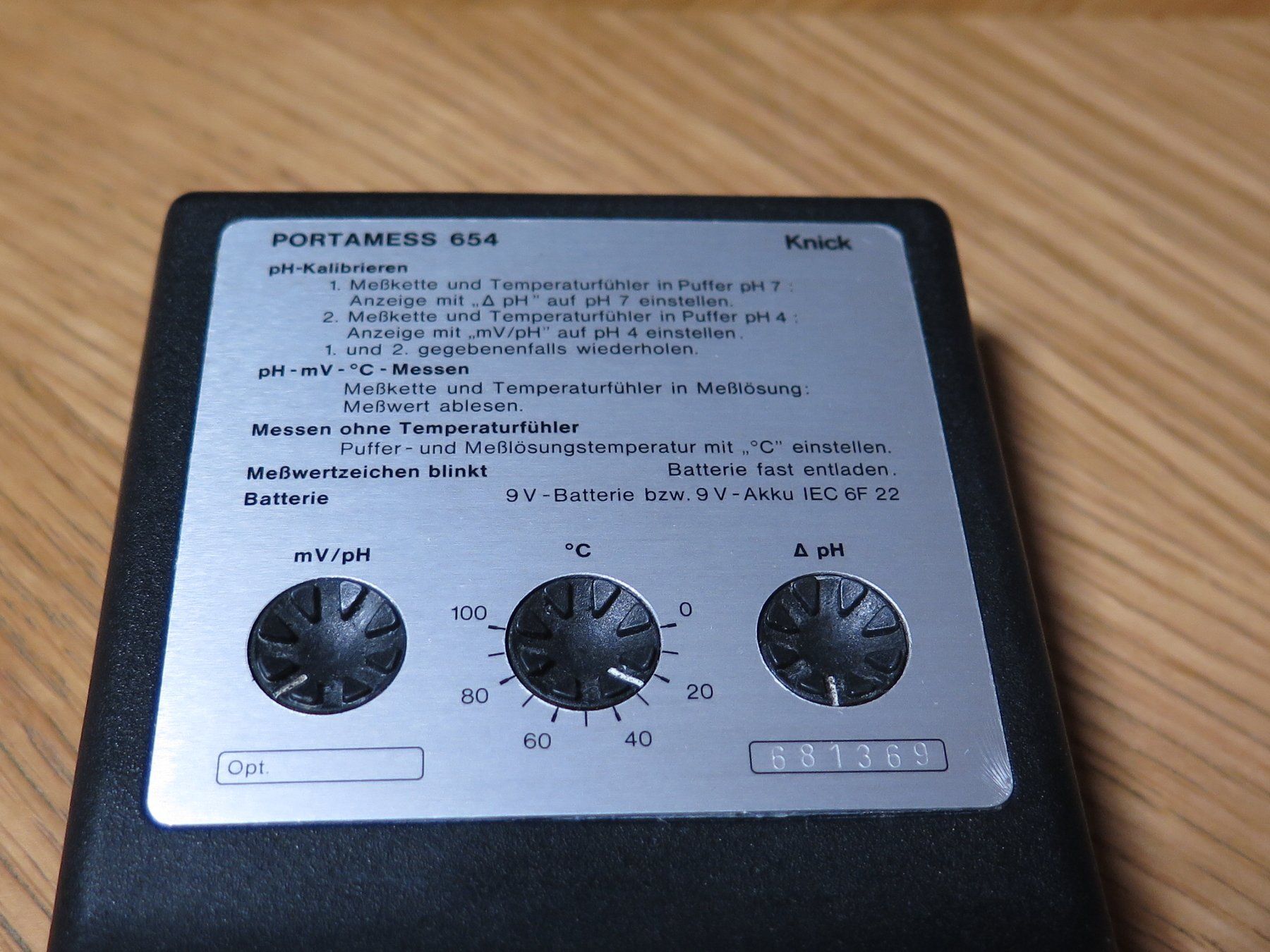 Misurare: Batterie-ph-Meter "Portamess 654" – Usato da Basel venduto da Deko1 2