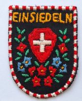 Einsiedeln Stoff Wappen Aufnäher Badge St. Gallen Stickerei