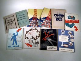 10 Schweizer Radiobücher (Jahresberichte) 30 er Jahre