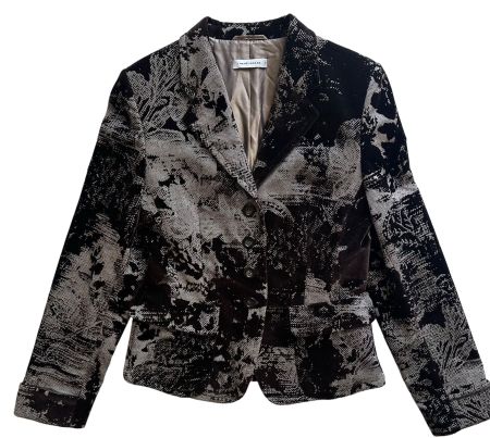 René Lezard Jaquard Samt Blazer Damen 38