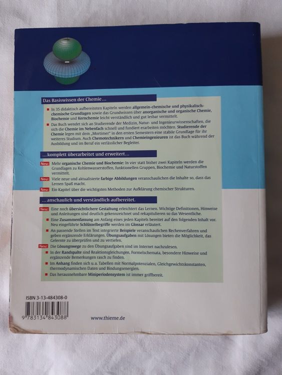 Chemie Basiswissen Von Ch.E.Mortimer/U.Müller | Kaufen Auf Ricardo