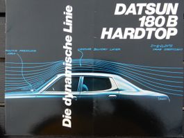 Datsun 180B Hardtop Prospekt Jahrgang 1975