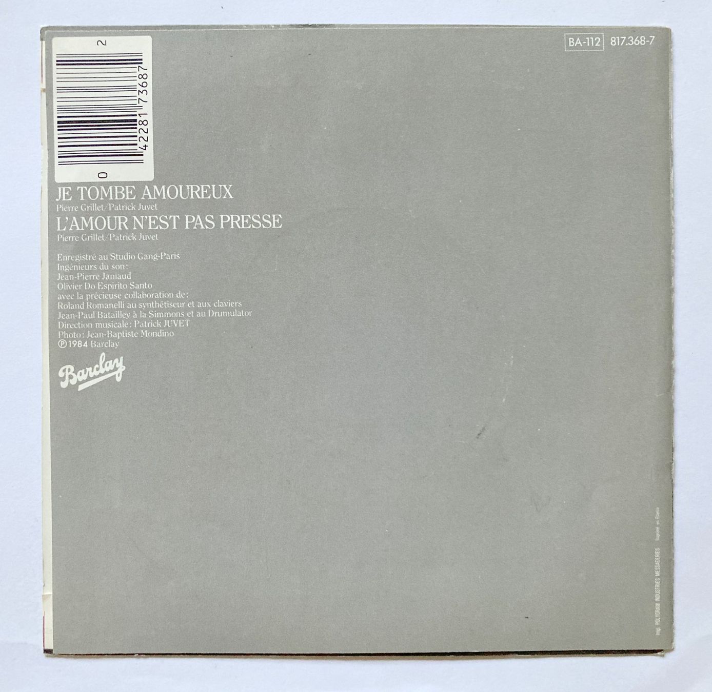 Vinyles: PATRICK JUVET - JE TOMBE AMOUREUX – D'occasion à Bottens par hotter-than-hell 1