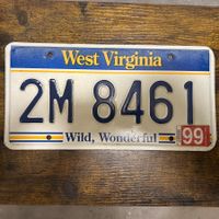 🇺🇸 U.S. Autoschild - West Virginia 2M 8461 - ORIGINAL