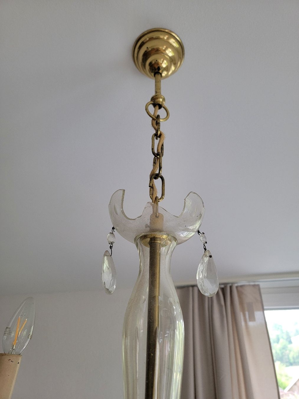 Lampadari & plafoniere: Kronleuchter Lampe Gold – Usato da Elgg venduto da matthias5523 2