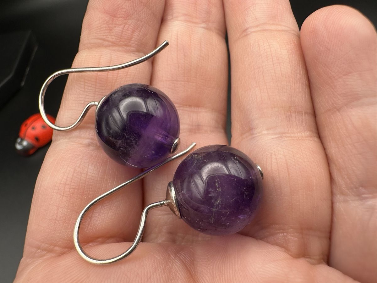 Ohrringe & -stecker: Ohrringe mit Amethyst – Gebraucht aus Lamone von LaCantinaMagica 3