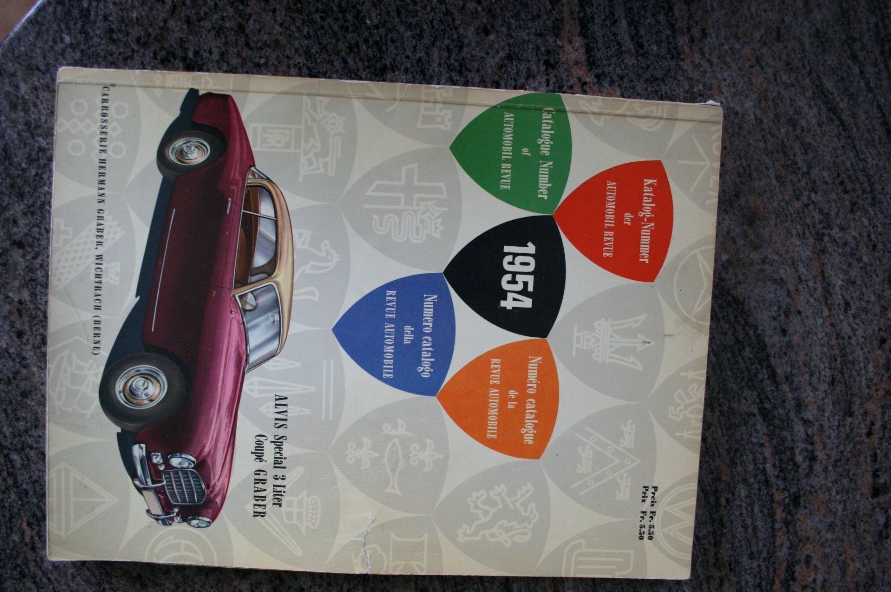 Bücher: AUTOMOBIL REVUE KATALOG 1954 – Gebraucht aus Wilen b. Wil von Rasti2