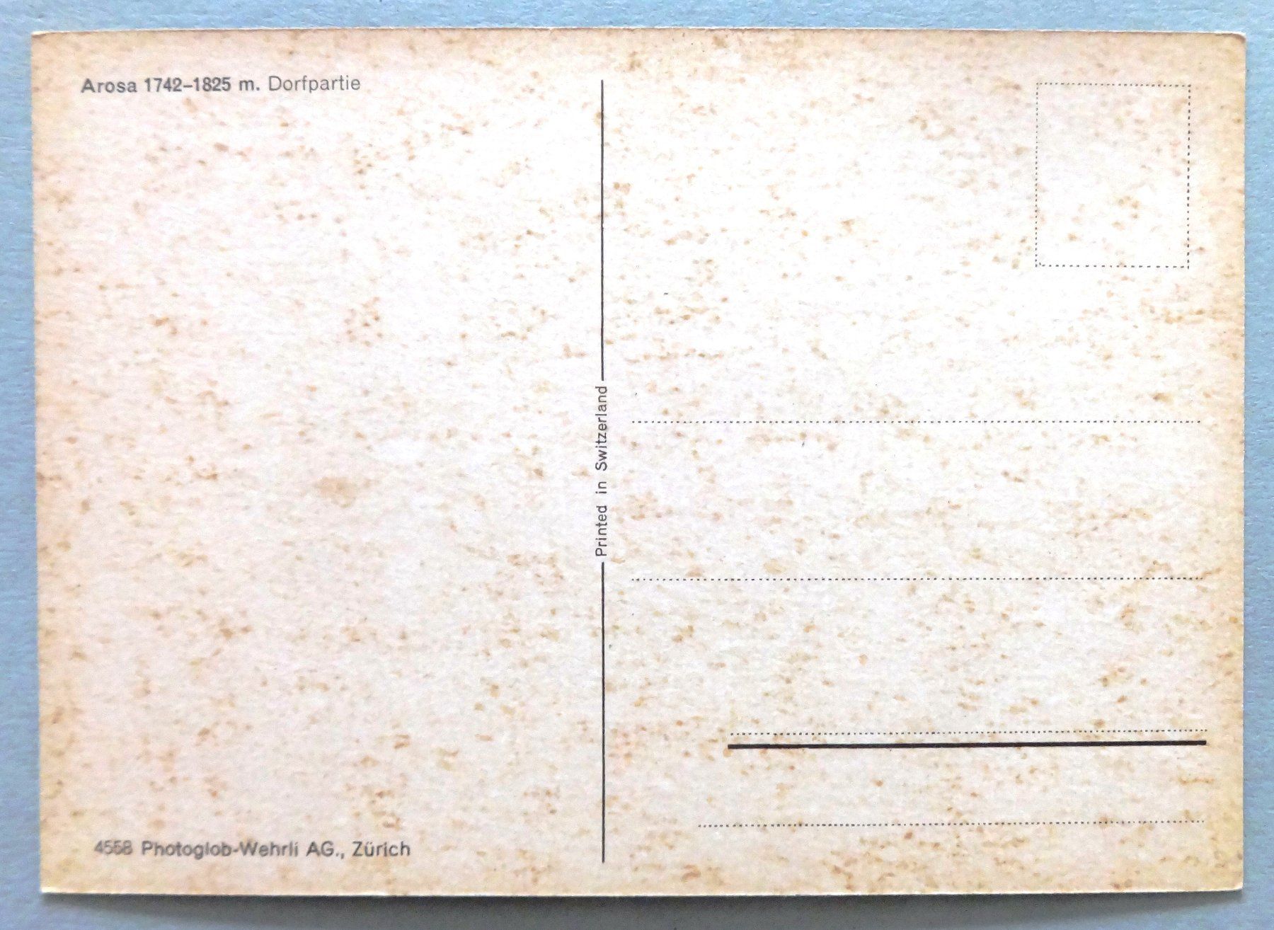 Cartes postales: Arosa, Dorfpartie – D'occasion à Fétigny par Billy2miny 1