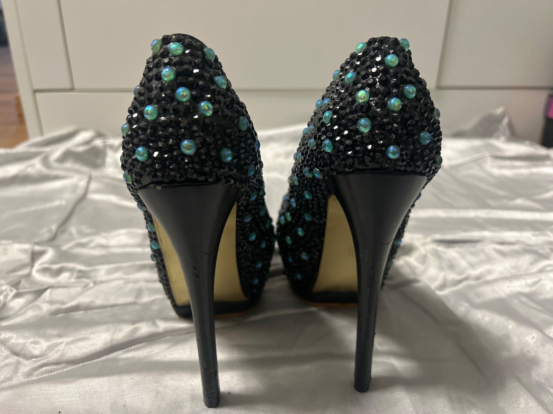Damenschuhe: High Heels Plateau Pumps mit Perlen Gr 35 Neu – Neu und originalverpackt aus Regensdorf von Spyke55 3