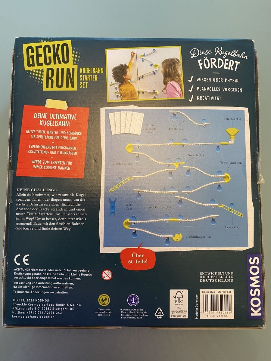 Kosmos Spielzeuge: Kugelbahn Kosmos Gecko Run Starter Set  – Gebraucht aus Bern von Mondol 1