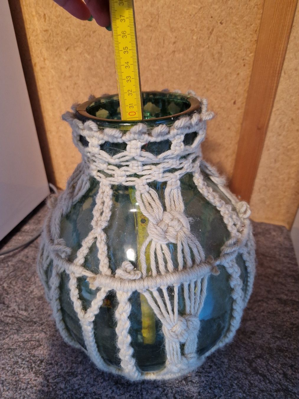 Vasi & Recipienti: Grosse Runde Boden Vase mit Macramé – Usato da Niederbipp venduto da Trude04 3