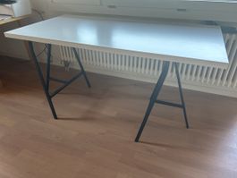 IKEA Writing desk white top black legs